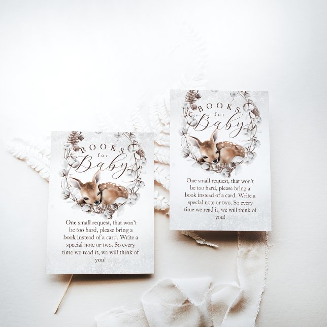 Carte D'accompagnement Baby shower de demande de réservation de livres d' (Créateur téléchargé)