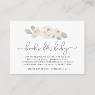 Carte D'accompagnement Baby shower de demande de réservation de livres de