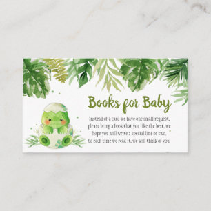 Carte D'accompagnement Baby shower de Dinosaur Livres pour bébé