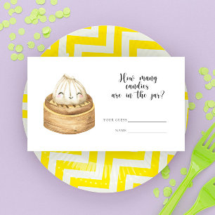 Carte D'accompagnement Baby shower de dumping - devinez combien de bonbon