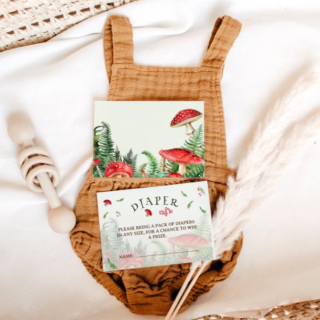 Carte D'accompagnement Baby shower de feuillards verts en bois (Créateur téléchargé)