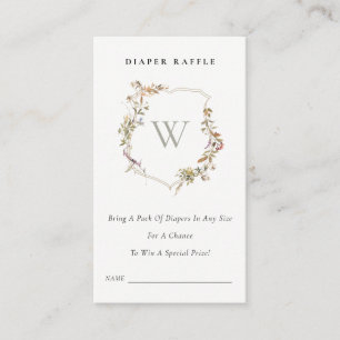 Carte D'accompagnement Baby shower de jauge de la couche de poitrine Fleu