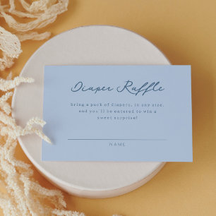 Carte D'accompagnement Baby shower de jeu Nautical Blue Diaper