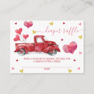 Carte D'accompagnement Baby shower de la couche de Valentine