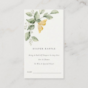 Carte D'accompagnement Baby shower de la faune du jardin Papillons de la