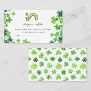 Carte D'accompagnement Baby shower de la Saint Patrick   Fromage de couch