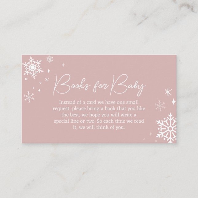 Carte D'accompagnement Baby shower de livres de  pour bébé Pink (Devant)