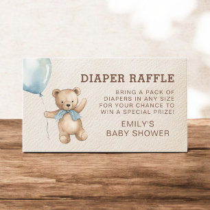 Carte D'accompagnement Baby shower de l'ours en peluche d'attente de la c
