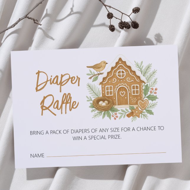 Carte D'accompagnement Baby shower de nidification hivernale du pain d'ép (Créateur téléchargé)