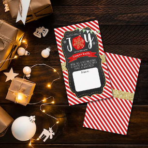 Carte D'accompagnement baby shower De Noël "Petit Ensemble De Joie"