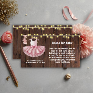 Carte D'accompagnement Baby shower de Parties scintillant Rustique Little