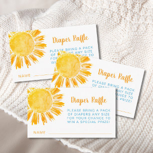 Carte D'accompagnement Baby shower de plongeur Raffle Sunshine Boy