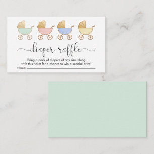 Carte D'accompagnement Baby shower de rabat Retro Carrières