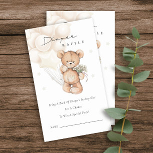 Carte D'accompagnement Baby shower de raffe de la couche de ballons gris 
