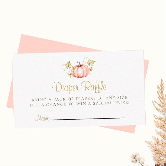 Carte D'accompagnement Baby shower De Raffle De Benne Un Peu Citrouille (I wish you happiness!!!)