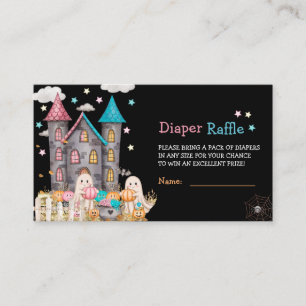 Carte D'accompagnement Baby Shower de Révélation du Sexe de Pastel Hallow