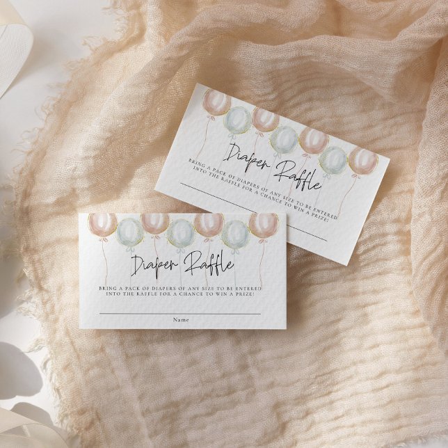 Carte D'accompagnement Baby shower de révélation du sexe du balloon de ch (Créateur téléchargé)