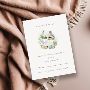 Carte D'accompagnement Baby shower de rousseur à couches essentielles Gre