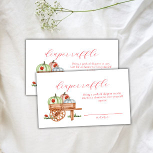 Carte D'accompagnement Baby shower de rousseur Citrouille de printemps de