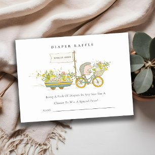 Carte D'accompagnement Baby shower de rousseur de hérisson cultivé locale