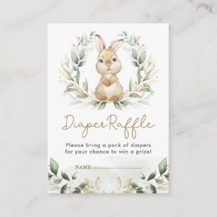 Carte D'accompagnement Baby shower de rousseur de lapin lapin vert