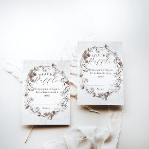 Carte D'accompagnement Baby shower de rousseur de lessive florale de l'hi