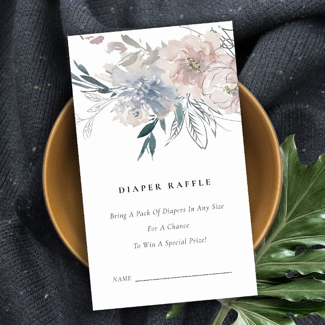 Carte D'accompagnement Baby shower de rousseur floral à pâte mousseuse (Créateur téléchargé)