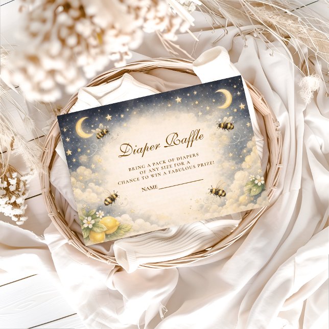 Carte D'accompagnement Baby Shower de Ruche Céleste de Miel (Créateur téléchargé)