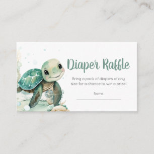 Carte D'accompagnement Baby shower de tortue de mer Raffin