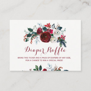 Carte D'accompagnement Baby shower de tourbe hivernale de la tomme de cou