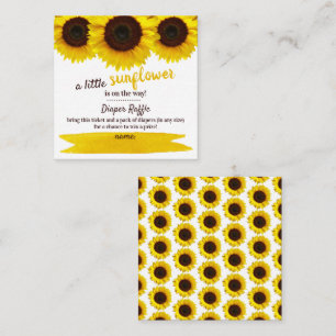 Carte D'accompagnement Baby shower de tournesol Déchets