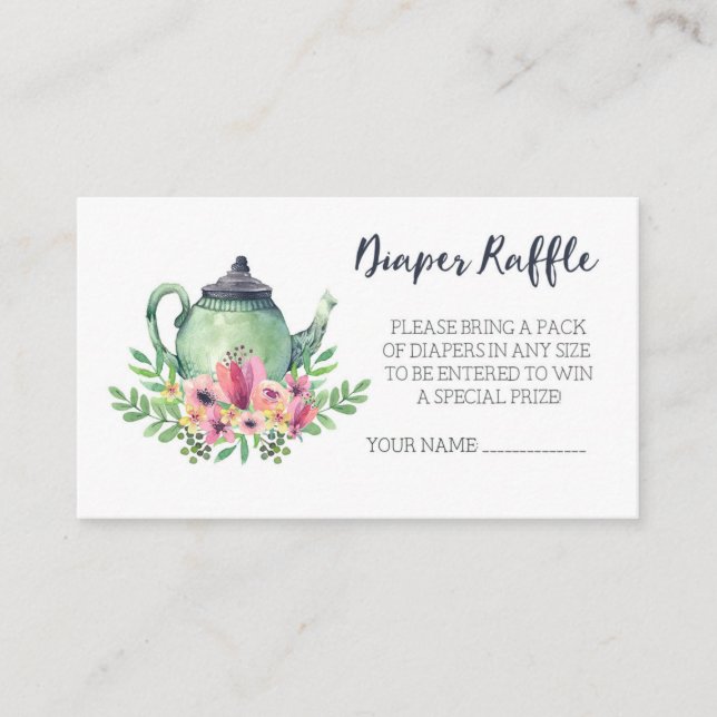 Carte D'accompagnement Baby shower Déchets (Devant)