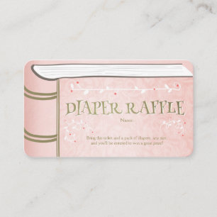 Carte D'accompagnement Baby shower Déchets Raffin Card Storybook Fairy