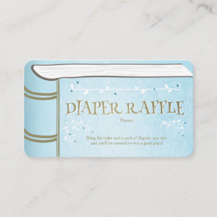 Carte D'accompagnement Baby shower Déchets Raffin Card Storybook Fairy