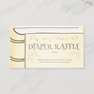 Carte D'accompagnement Baby shower Déchets Raffin Card Storybook Fairy