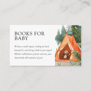 Carte D'accompagnement Baby shower des livres pour bébé