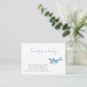 Carte D'accompagnement Baby shower D'Été Pour La Fête Du Requin Livres Po