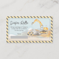 Baby shower d'excavateur de construction Déchets
