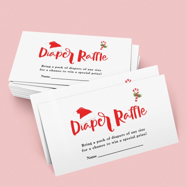 Carte D'accompagnement Baby shower d'hiver de Noël Père Noël (Créateur téléchargé)