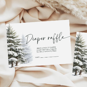 Carte D'accompagnement Baby shower d'hiver Déchets