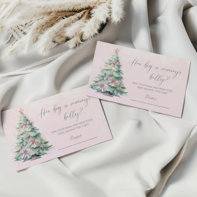 Carte D'accompagnement Baby shower d'hiver rose quelle est la taille du v (Créateur téléchargé)