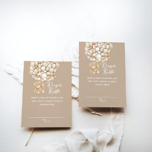 Carte D'accompagnement Baby shower d'ours neutre selon le sexe