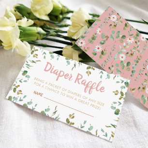 Carte D'accompagnement Baby shower Eucalyptus au  de carafe