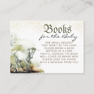 Carte D'accompagnement Baby shower Fairytale Imaginaire Books Demande