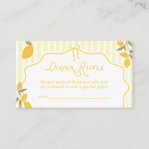 Baby Shower Fantaisiste Citron Jaune Tirage au Sor