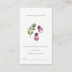 Carte D'accompagnement Baby shower feuilleté vert mignon