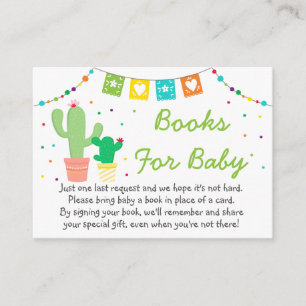 Carte D'accompagnement Baby shower Fiesta Cactus coloré Demande de réserv