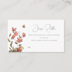 Carte D'accompagnement Baby shower floral Barreau