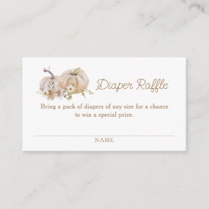 Carte D'accompagnement Baby shower floral citrouille Déchets