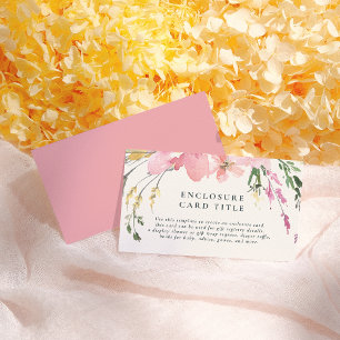 Carte D'accompagnement Baby shower floral de l'aquarelle de printemps